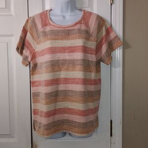 Christopher & Banks multicolor striped shirt  Sz M